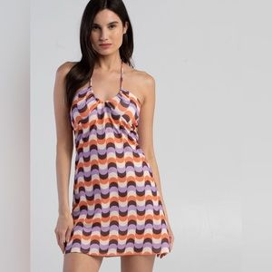 New with Tags - RSQ Tilly’s 70s inspired Swirl Halter Dress